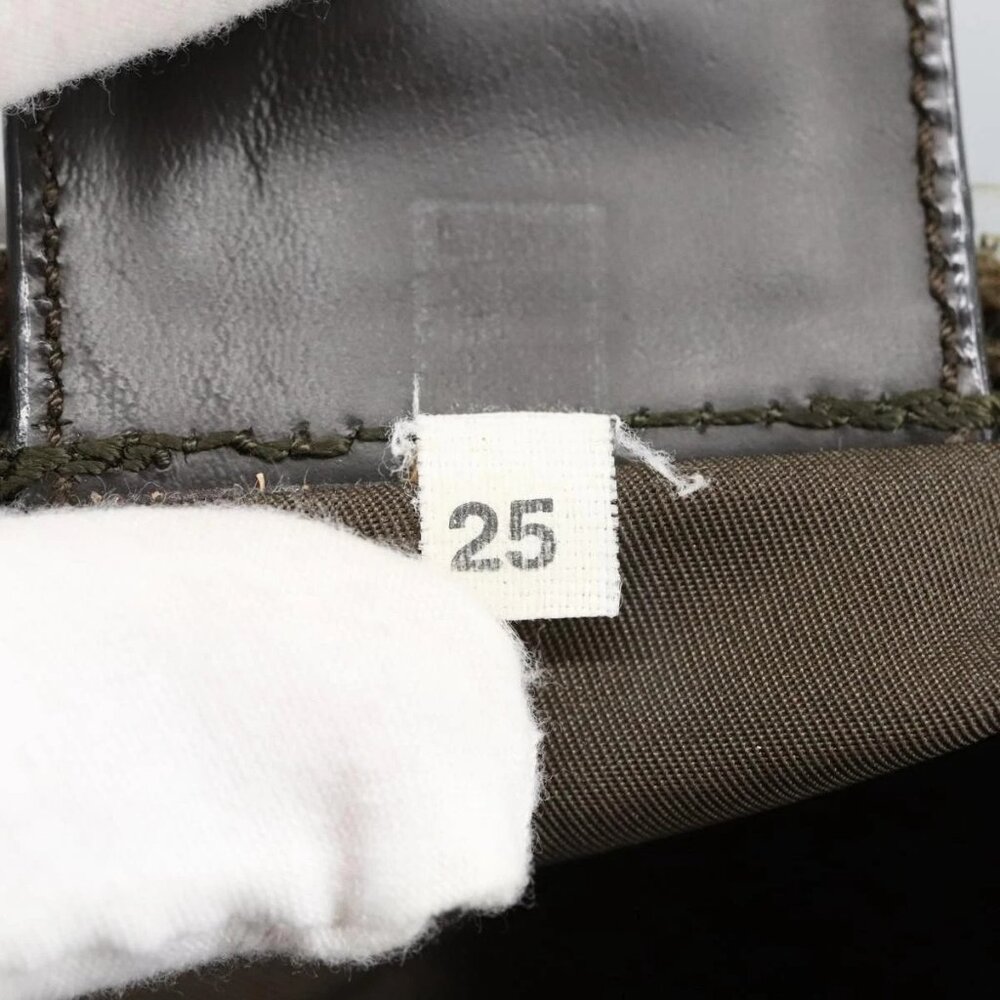 PRADA Shoulder Bag Nylon Khaki Silver Auth ar12956 - Picture 12 of 16